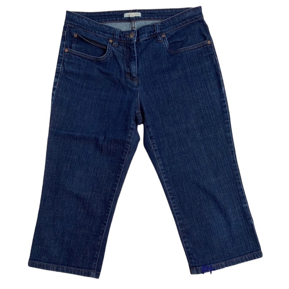 Eileen Fisher Mid-Rise Knee Length Jean Capris